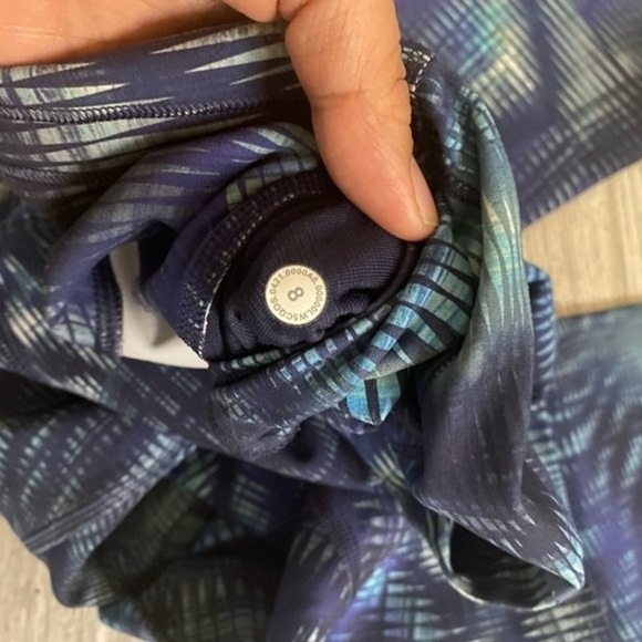 Lululemon Wunder Train 25” High Rise Leggings Blue Multicolor - Picture 7 of 7